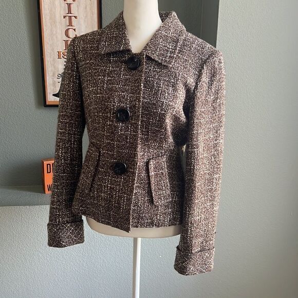 Calvin Klein Tweed Blazer - Picture 3 of 8